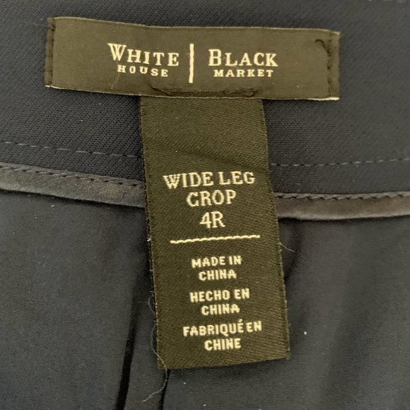 White House Black Market Wide-Leg Crop Pants - Picture 7 of 9